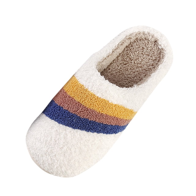 AdBFJAF Women Slippers with Arch Support Wide Lovers Autumn and Winter Color Three Pieces Of