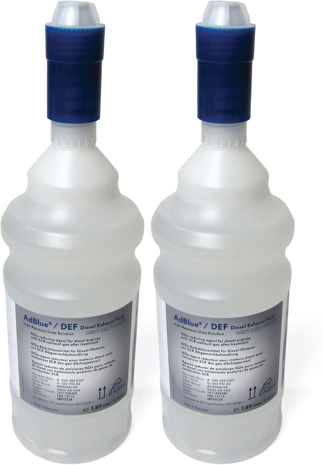 AdBlue Diesel Exhaust Fluid DEF SCR LR072258, Original Equipment, 1 Gallon (2 Half-Gallon Bottles), Compatible with Land Rover Discovery 5, Range Rover Sport, Velar, And Evoque, Diesel Vehicles Only