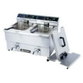 thumbnail image 1 of Adcraft DF-12L/2 Fryer 50-Pound Double Tank Electric Countertop Deep Fryer, 208v, NSF, 1 of 2