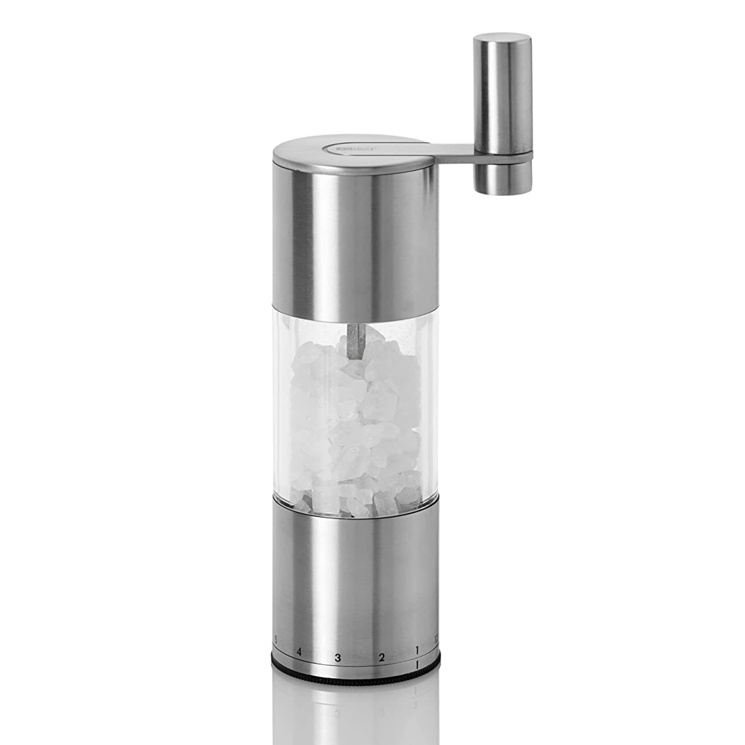 Stainless Steel and Acrylic Manual Salt or Pepper Grinder