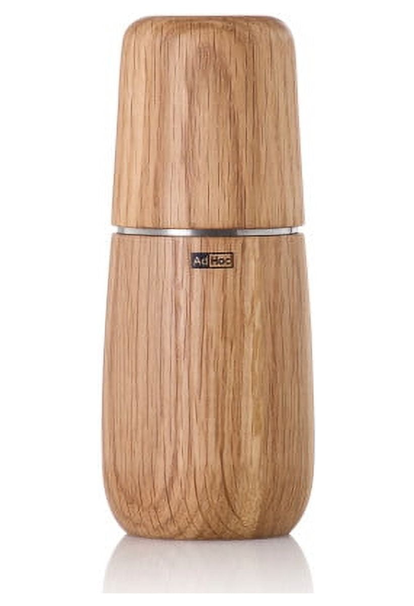 Light Brown Oak Salt and Pepper Mill with Ceramic Grinder