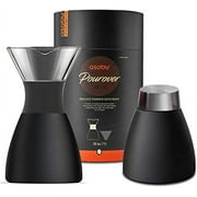 AdNart Pour Over Coffee Maker Black