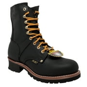 AdTec Men's 1428 9" Steel Toe Logger Work Boots