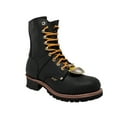 thumbnail image 1 of AdTec Men's 1428WP 9" Waterproof Steel Toe Logger Work Boots, 1 of 5