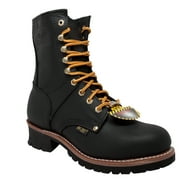 AdTec Mens 1428WP 9 Waterproof Steel Toe Logger Work Boots