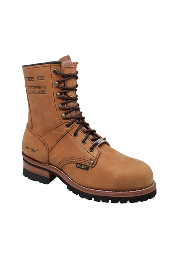 Men's 1740 9" Steel Toe Logger Work Boots