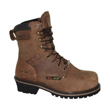 AdTec Men's 9" Super Logger Steel Toe Work Boots