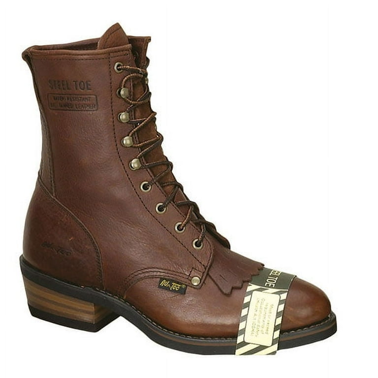 AdTec Men s 9 Western Work Packer Boots Steel Toe Leather 1174 8.5 D Walmart