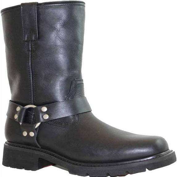 AdTec Men's Harness Motorcycle Boot 13" Waterproof Black Leather 1446 (11.5 EE)