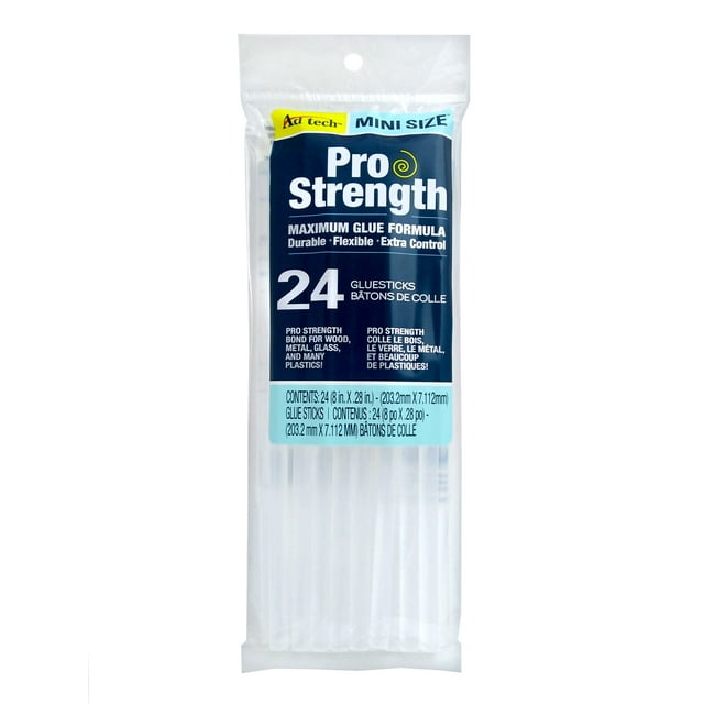 AdTech 8" Mini Ultimate Strength Glue Sticks, 24 Count
