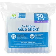 AdTech Full Size Hot Glue Sticks, 4-Inch, 50-Count | Multi-Temp for High & Low Temp Glue Guns | Strong Bond for Crafts, DIY & Repairs | Made in the