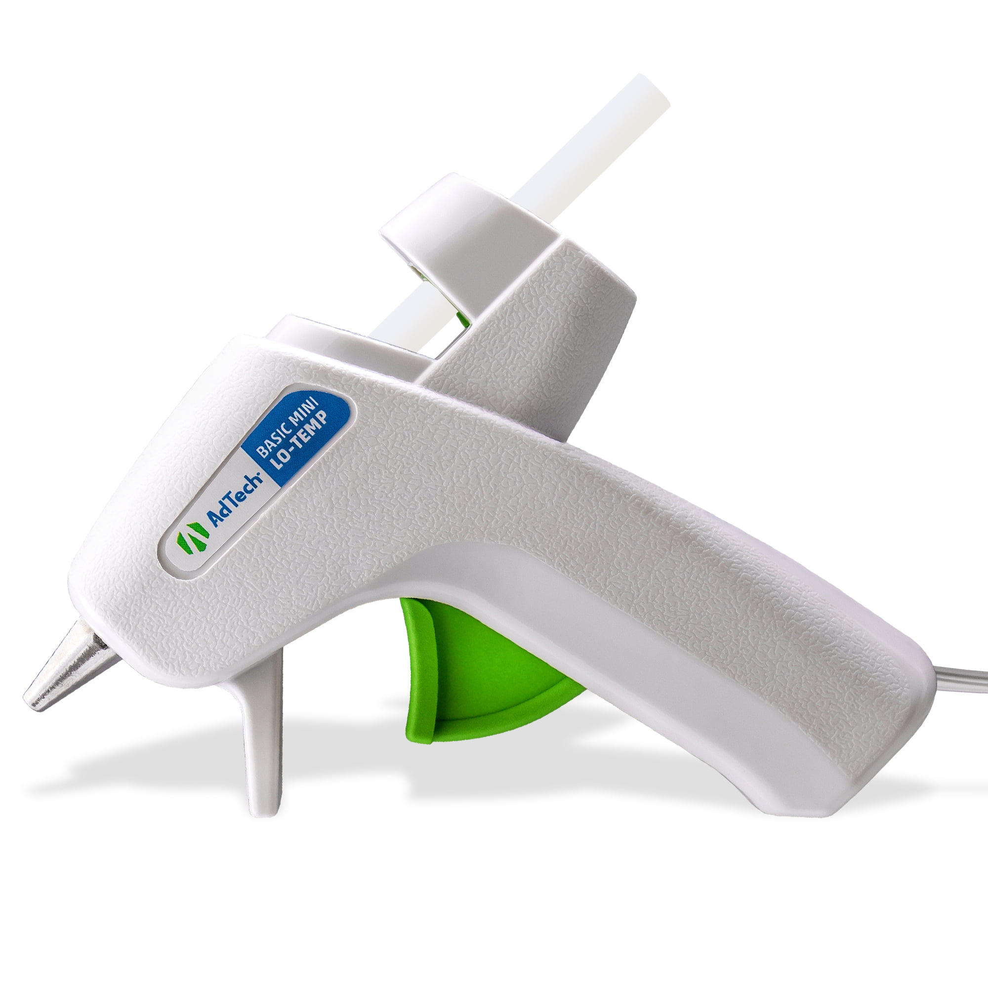 AdTech White Mini Glue Gun - Low Temperature Precision Crafting Tool 