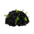 AdXKenry Artificial Flowers In Hanging Basket Dark Tie Table Flower