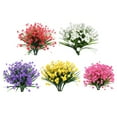 AdXKenry Artificial Flowers Indoor 10 Bundles Outdoor Artificial