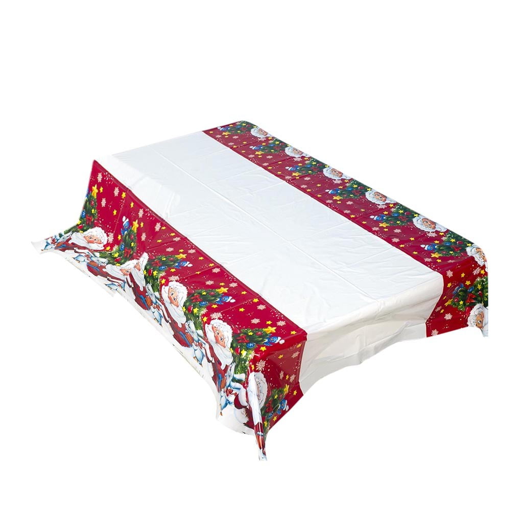AdXKenry Table Cloths Rectangle Vinyl Table 180*110cm PVC Christmas