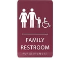 thumbnail image 1 of Ada Central Signs - 6" X9" Family Accessible Restroom Sign - ADA Compliant Tactile Graphics Grade 2 Braille Text | Handicap Accessible Signs for Offices, Hotels, Schools, Apartments, and Restaurants, 1 of 7