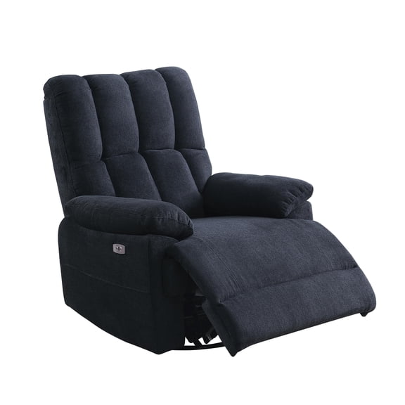 Ada Dual Motor Power Lift Recliner With USB Port Fabric Upholstered Black