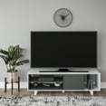 thumbnail image 1 of Ada Home Décor 2 Tier Rosmar TV Stand for TVs up to 63", Oak White, 1 of 7