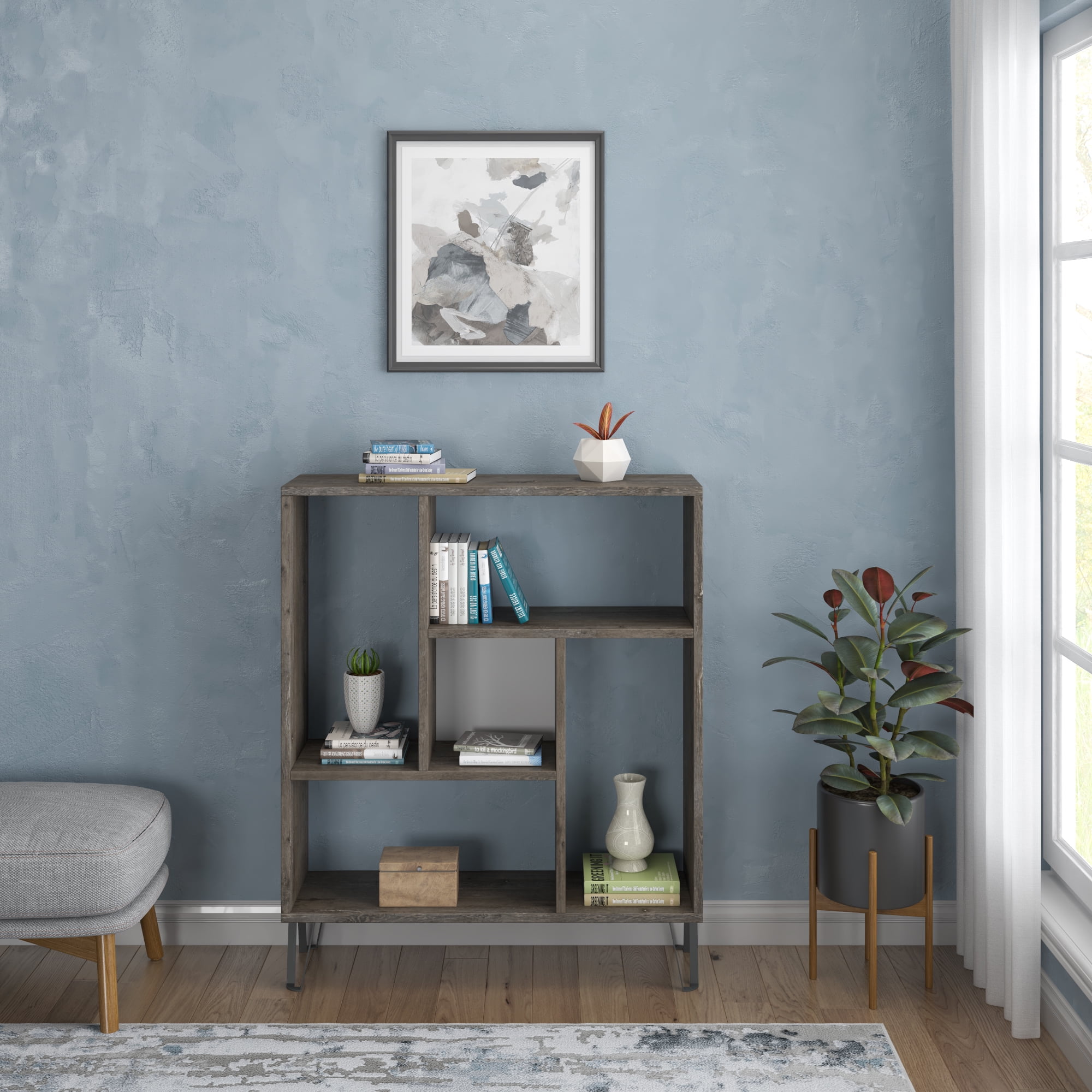 Ada Home Décor Arven 3 Tier Bookcase, Wenge
