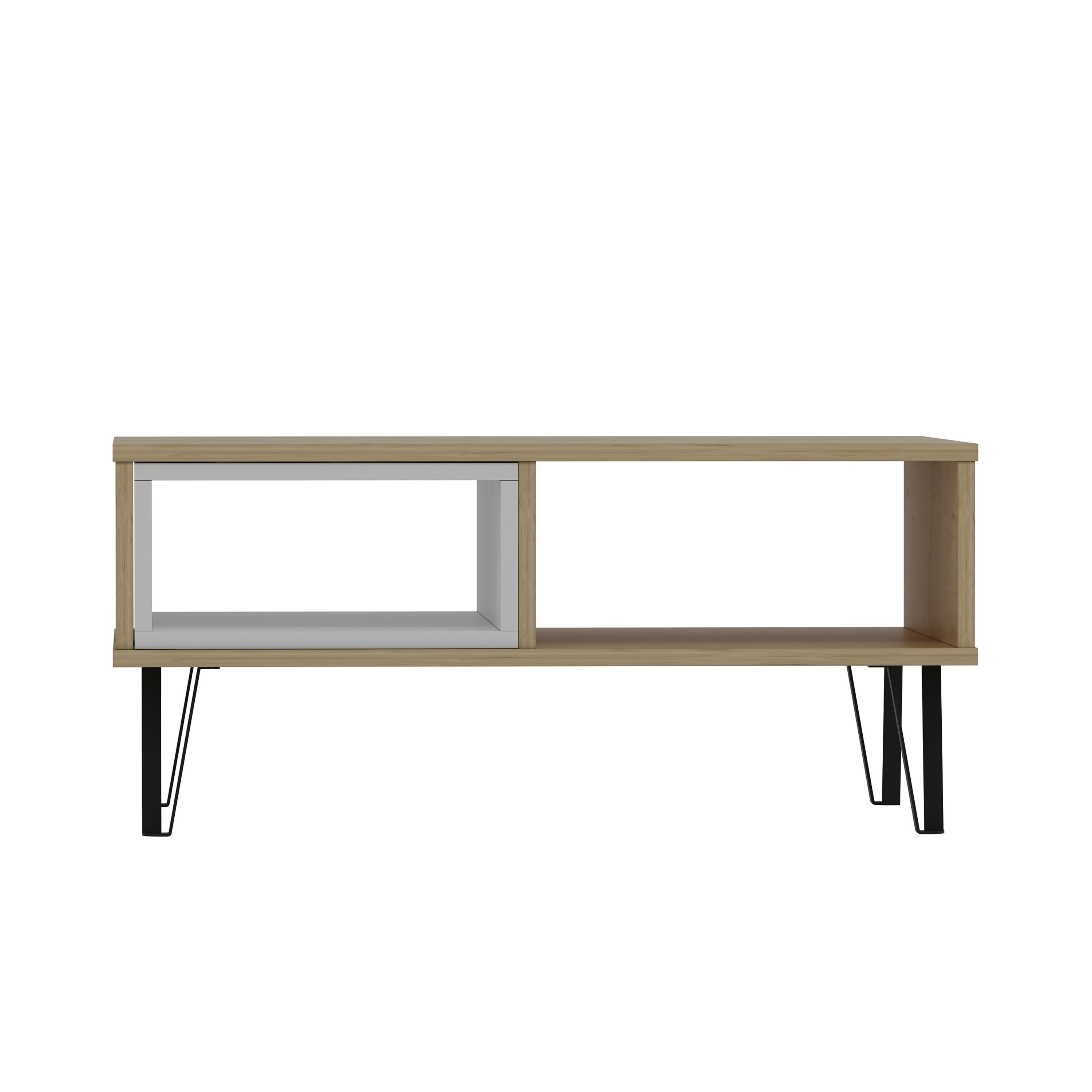 Ada Home Décor Modern Mendoz Wooden Rectangle Coffee Table, Oak