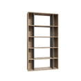 thumbnail image 1 of Ada Home Decor 5 Shelf Bookcase, Mid-Century Book Shelves, Open Shelf Oak /Anthracite, 1 of 4