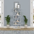 thumbnail image 1 of Ada Home Decor Bates Multiple Tier Open Shelf Cube Bookcase, White, 1 of 7