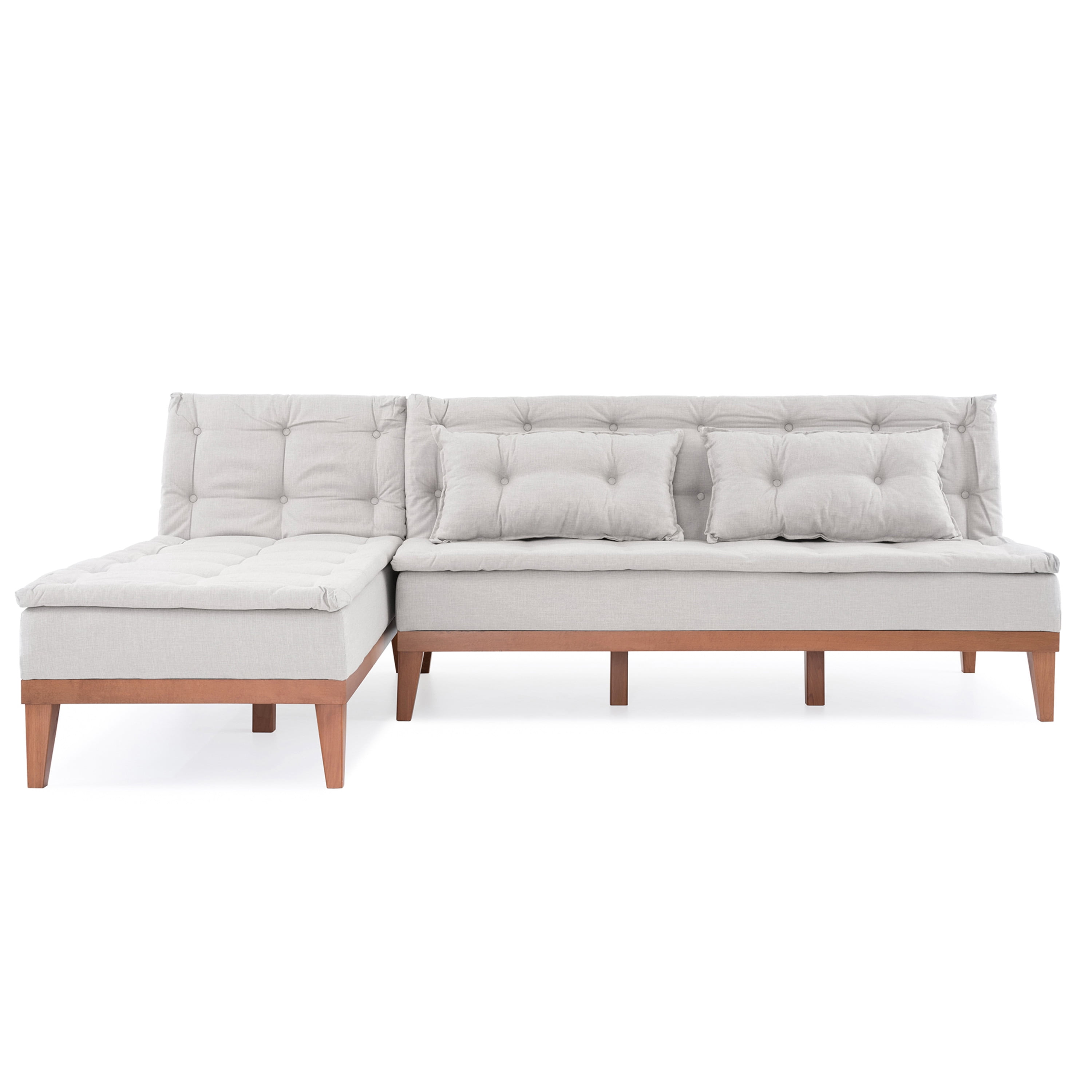 Ada Home Decor Beck Sectional Sofa, Gray
