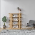 thumbnail image 1 of Ada Home Decor Beecroft 4 Tier Bookcase, Oak, 1 of 7