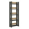 thumbnail image 1 of Ada Home Decor Britannia Multiple Tier Bookcase, Anthracite/Oak, 1 of 3