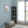 thumbnail image 1 of Ada Home Decor Bruce Multiple Tier Open Shelf Modern Bookcase, Anthracite, 1 of 7