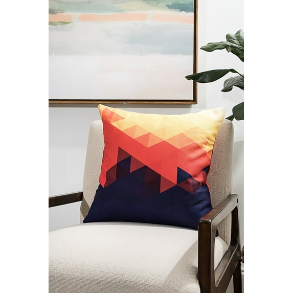 Ada Home Decor Colorful Geometric Contemporary Pillow