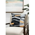 thumbnail image 1 of Ada Home Decor Decorative Square Throw Pillow, 18" x 18", Marble Stripes Printed, 1 of 6