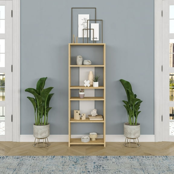Ada Home Decor Diosp Multiple Tier Bookcase, Oak