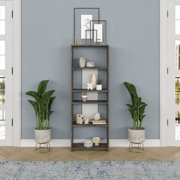 Ada Home Decor Diosp Multiple Tier Bookcase, Wenge/Oak