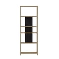 thumbnail image 1 of Ada Home Decor Diosp Multiple Tier Open Shelf Modern Bookcase, Anthracite/Oak, 1 of 6