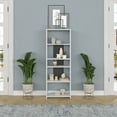 thumbnail image 1 of Ada Home Decor Diosp Multiple Tier Open Shelf Modern Bookcase, Anthracite/White, 1 of 7