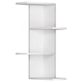 thumbnail image 1 of Ada Home Decor Furniture 16.54" 3 Tier White Bowcott Modern Wall Shelf, 1 of 3