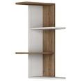 thumbnail image 1 of Ada Home Decor Furniture 16.54" 3 Tier White Bowcott Modern Wall Shelf, 1 of 3