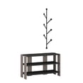 thumbnail image 1 of Ada Home Decor Furniture 2 Tier 8 Pair Anthracite Light Mocha Rymill Modern Shoe Rack, 1 of 3