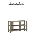 thumbnail image 1 of Ada Home Decor Furniture 2 Tier 8 Pair Light Mocha Riley Modern Shoe Rack, 1 of 3
