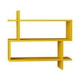 thumbnail image 1 of Ada Home Decor Furniture 27.5" 3 Tier Mustard Westcott Modern Wall Shelf, 1 of 3