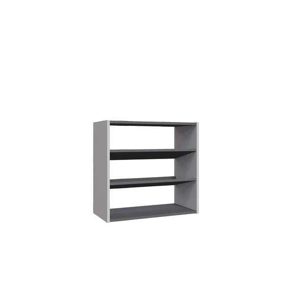 Ada Home Decor Furniture 3 Tier 9 Pair White Anthracite Marcey Modern Shoe Rack