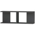 thumbnail image 1 of Ada Home Decor Furniture 32.28" 2 Tier Anthracite Warwick Modern Wall Shelf, 1 of 3