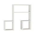 thumbnail image 1 of Ada Home Decor Furniture 34.65" 3 Tier White Wiola Modern Wall Shelf, 1 of 3