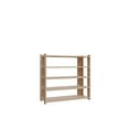 thumbnail image 1 of Ada Home Decor Furniture 4 Tier 16 Pair Oak Gordon Modern Shoe Rack, 1 of 4
