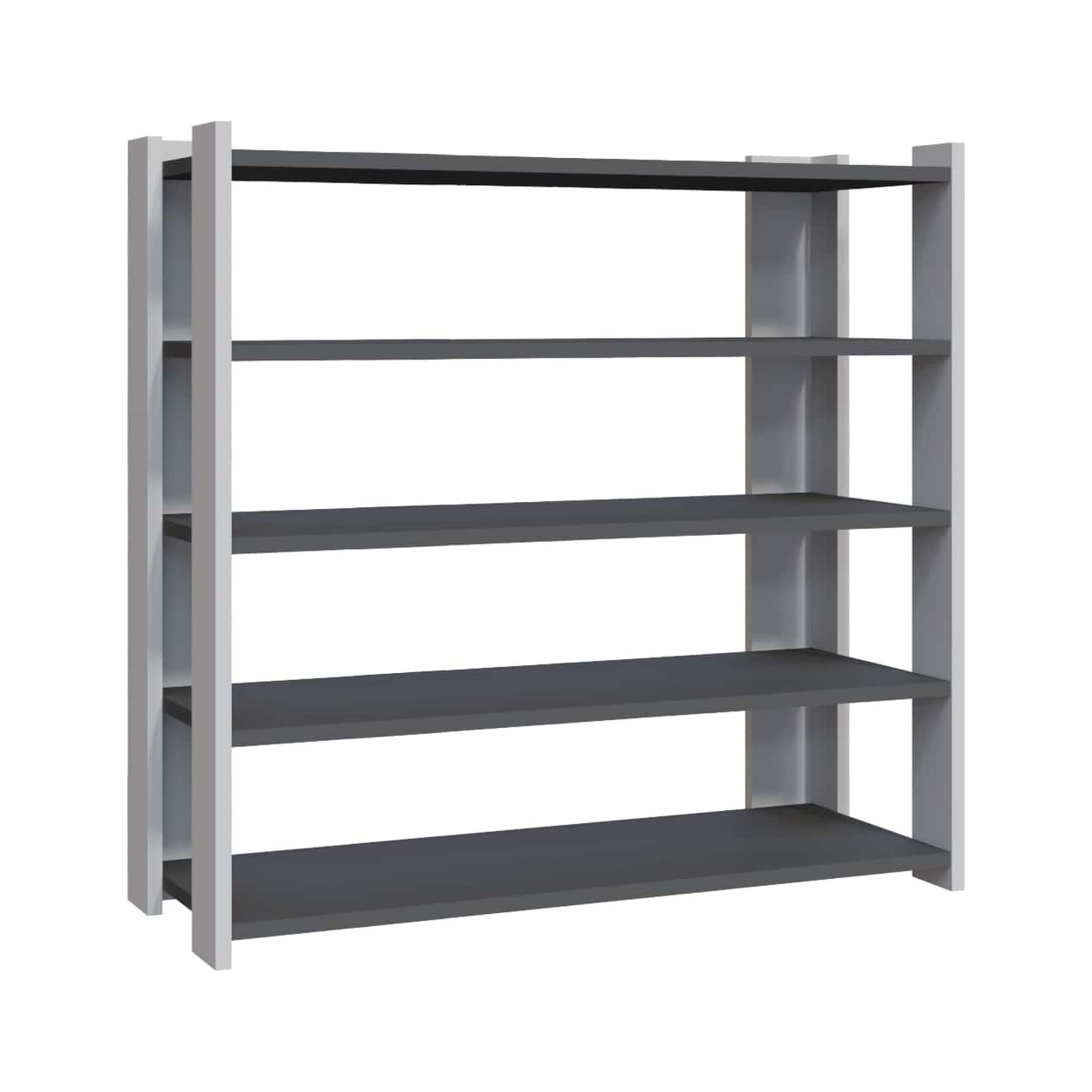 Ada Home Decor Furniture 4 Tier 16 Pair White Anthracite Gordon Modern Shoe Rack