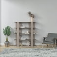 thumbnail image 1 of Ada Home Decor Furniture 4 Tier Open Shelf Light Mocha Beecroft Modern Bookcase, 1 of 7