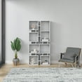 thumbnail image 1 of Ada Home Decor Furniture 4 Tier Open Shelf White Bancroft Modern Bookcase, 1 of 7