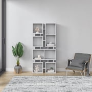 Ada Home Decor Furniture 4 Tier Open Shelf White Bancroft Modern Bookcase