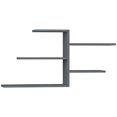 thumbnail image 1 of Ada Home Decor Furniture 42.13" 4 Tier Anthracite Woodard Modern Wall Shelf, 1 of 3